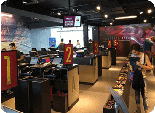 Wavetec Case Study FC Barcelona Megastore Ground Floor Image