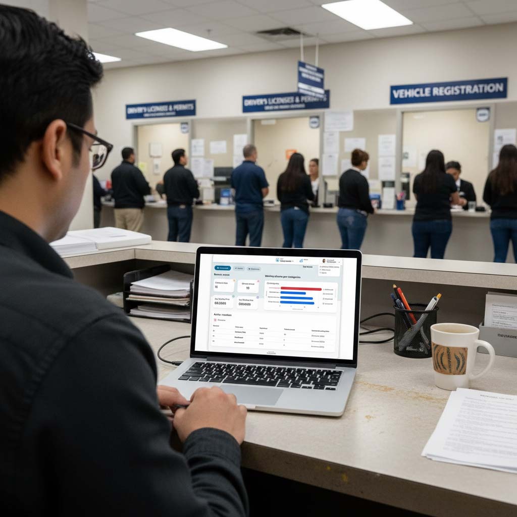 dmv queuing virtual wavetec 1