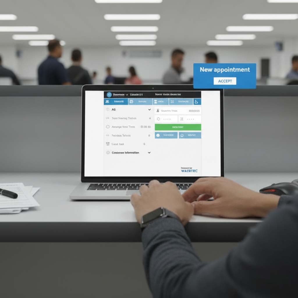 dmv queuing virtual wavetec