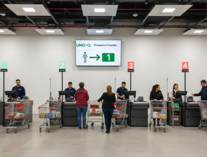 retail linear queuing wavetec