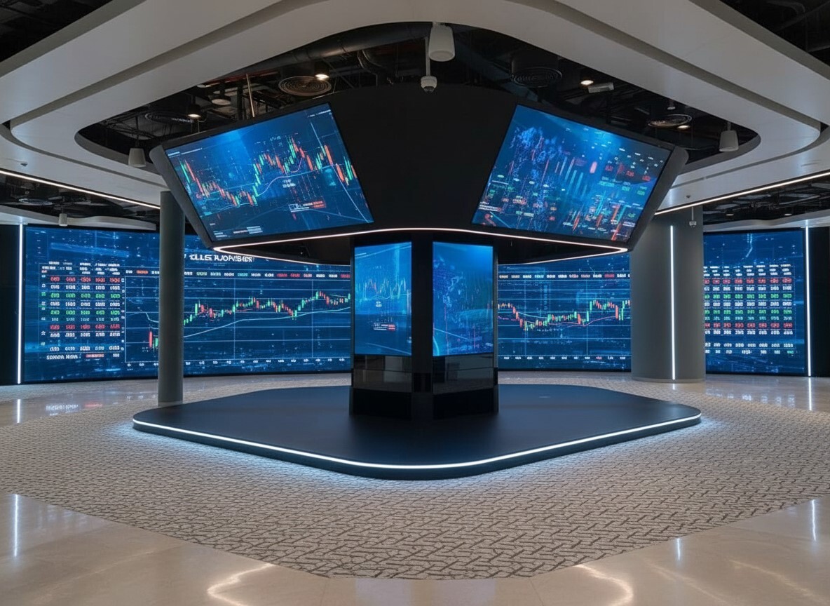financial display wavetec stock exchange display