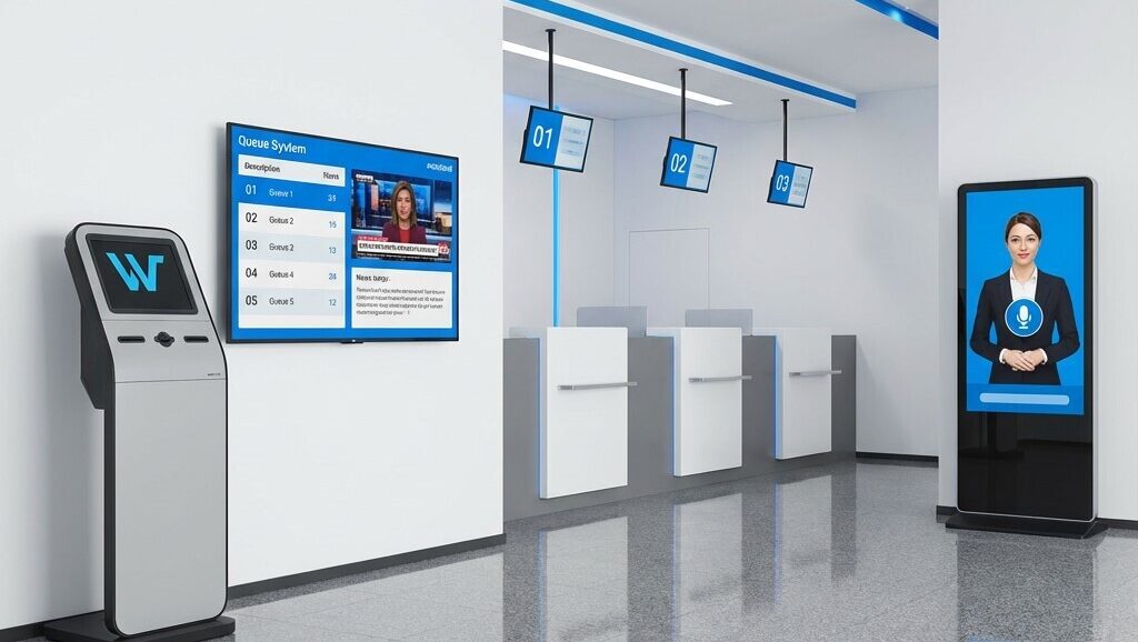 queue management wavetec queuing system signage