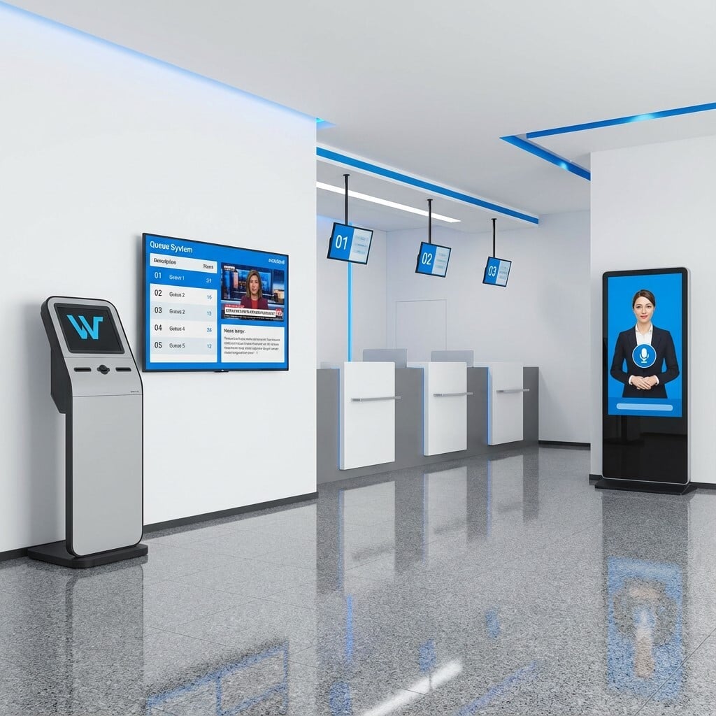 queue management wavetec queuing system signage