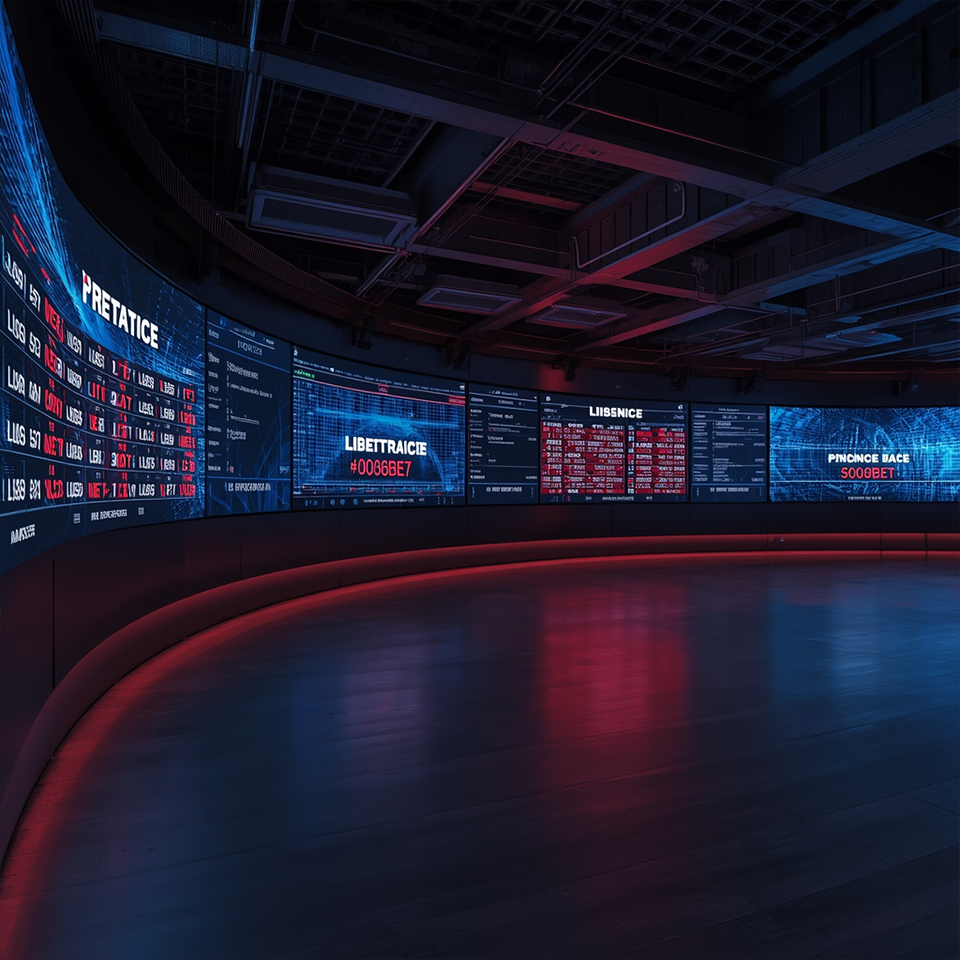 Financial Market Displays 12 information video wall 1