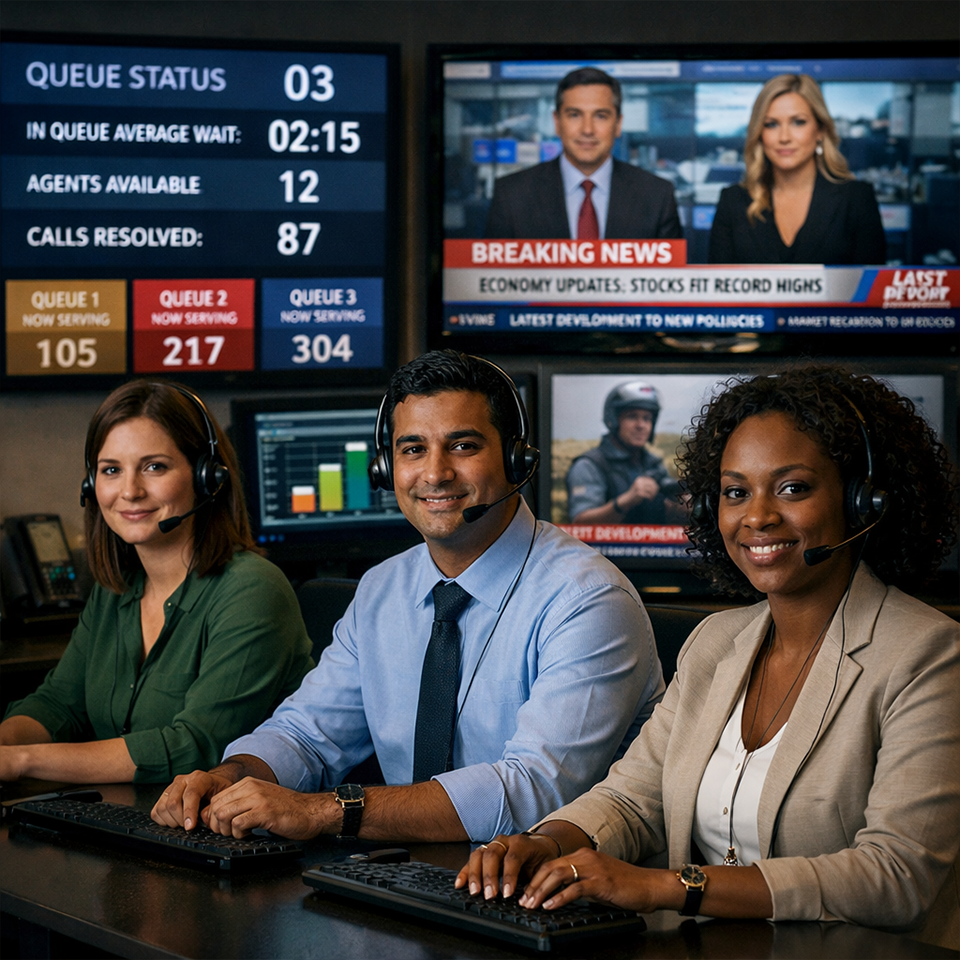 signage media player video wall wavetec Bank 5