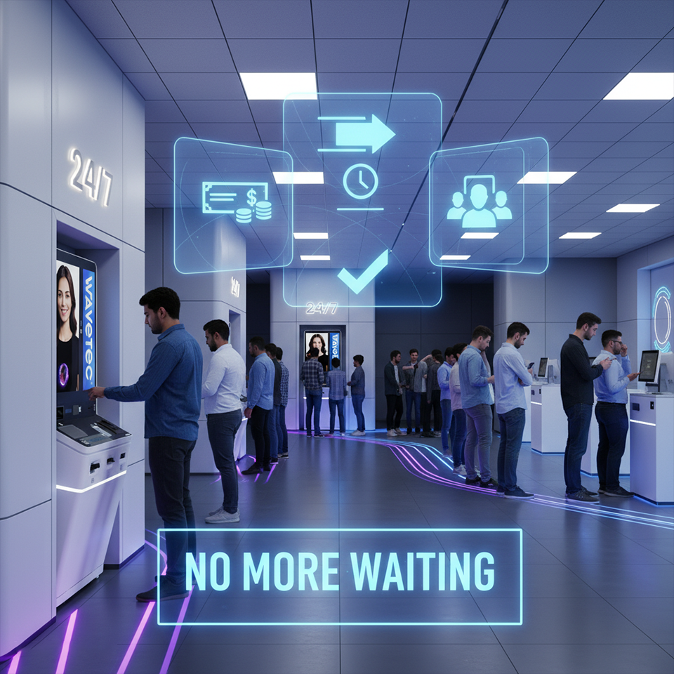 telecom kiosk self service kiosk time saving