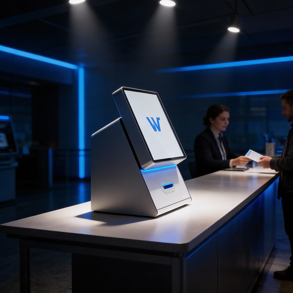 wavetec queue management kiosk 9