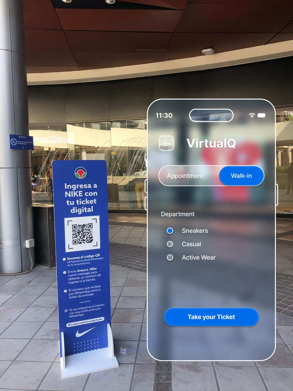 Nike virtual queuing system wavetec