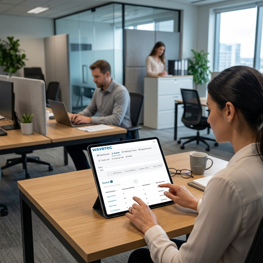 wavetec 6 7 lobby leader 6 7 queuing system 6 7 line management 6 7 counter management 6 7