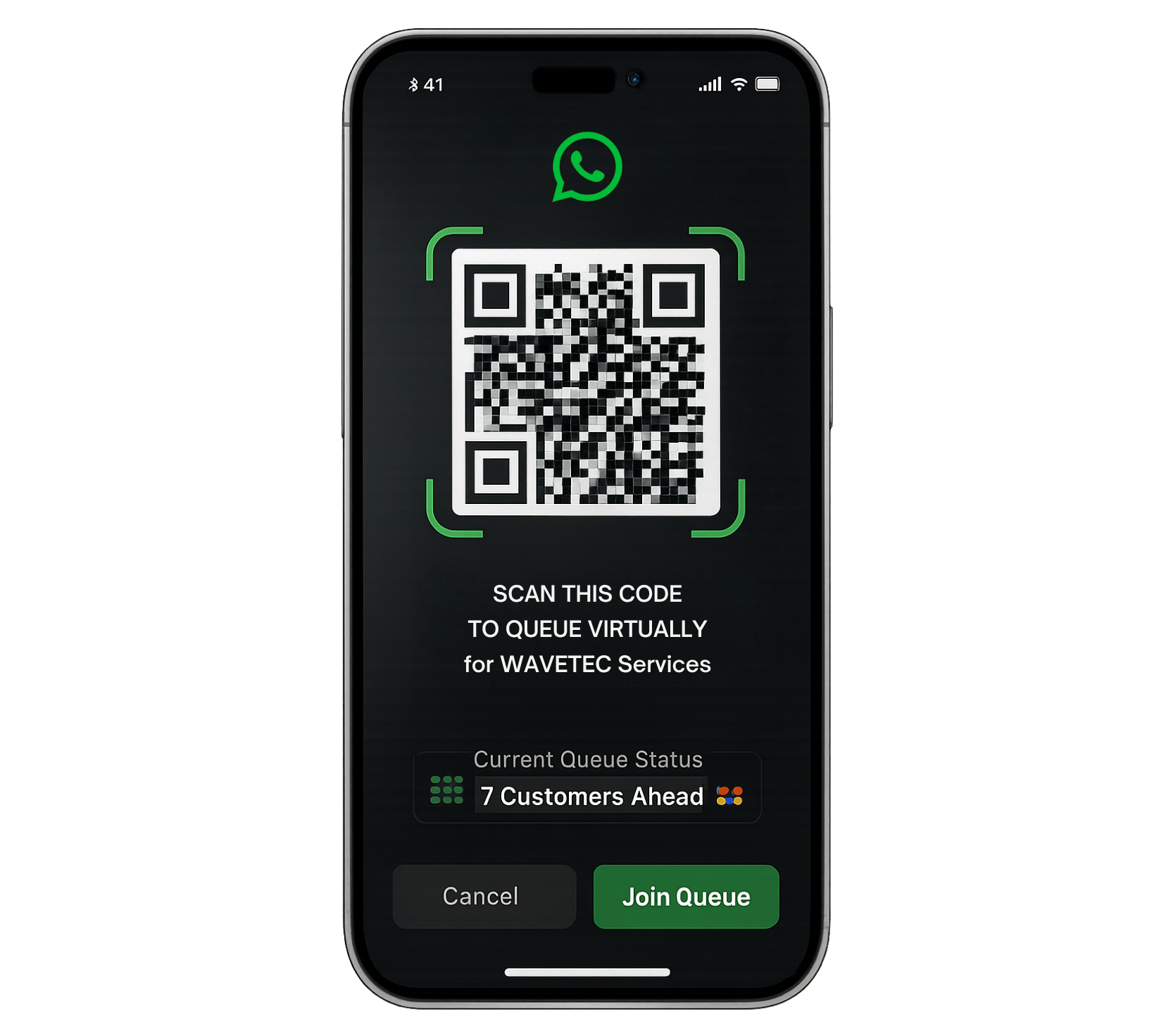 wavetec whatsapp qr code